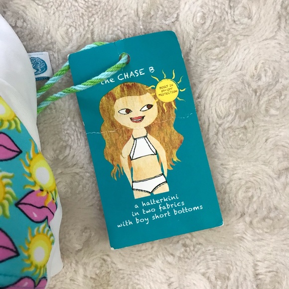 Squitini Bikini Halterkini Swim Top Halter Lips - Picture 3 of 5